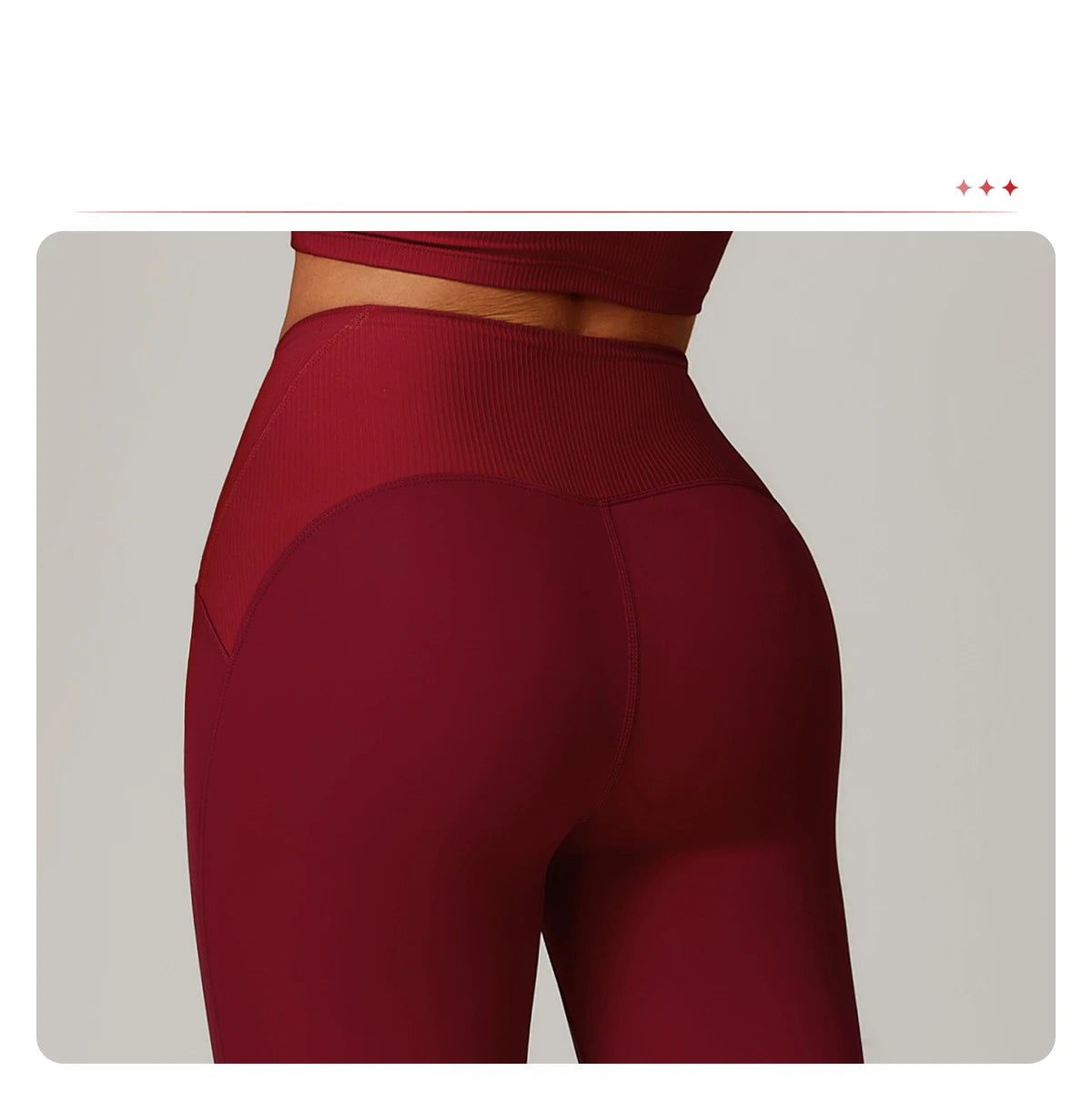 High Waisted Ribbed Yoga Leggings