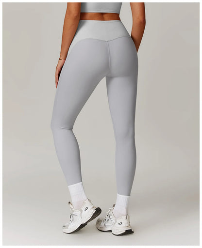 High Waisted Ribbed Yoga Leggings