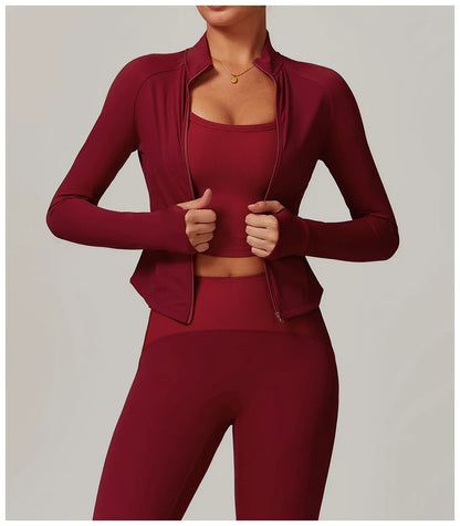Women Long Sleeve Sports Jacket