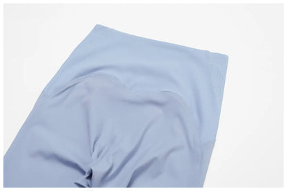 High Waisted Ribbed Yoga Leggings