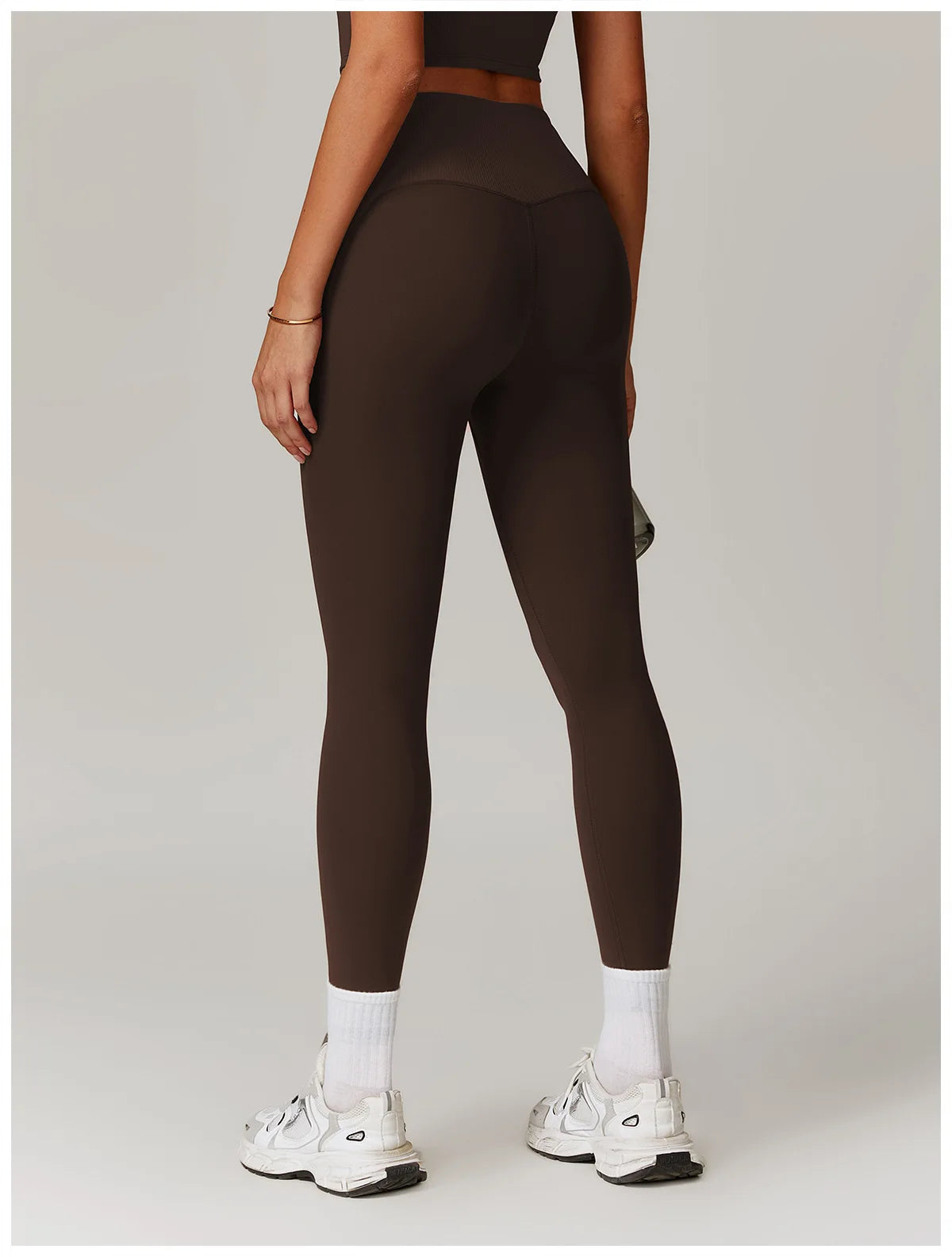 High Waisted Ribbed Yoga Leggings