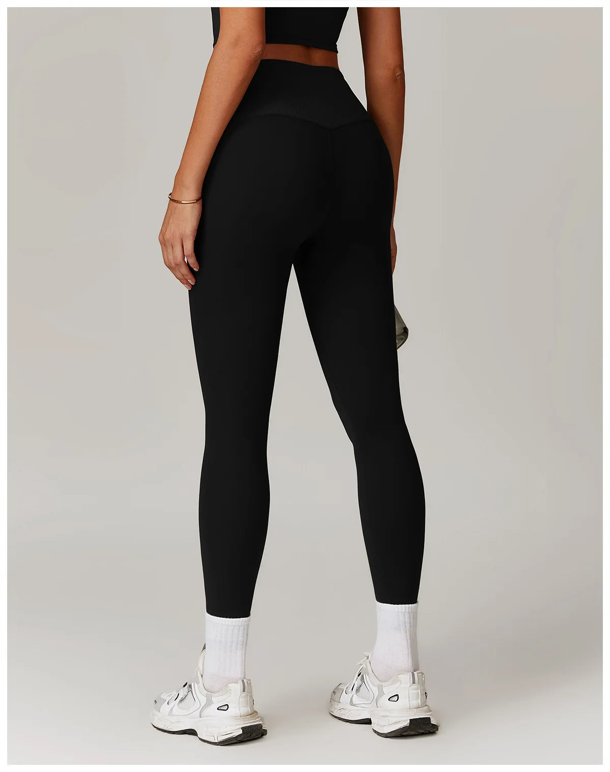 High Waisted Ribbed Yoga Leggings