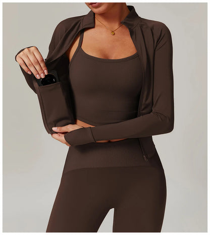 Women Long Sleeve Sports Jacket