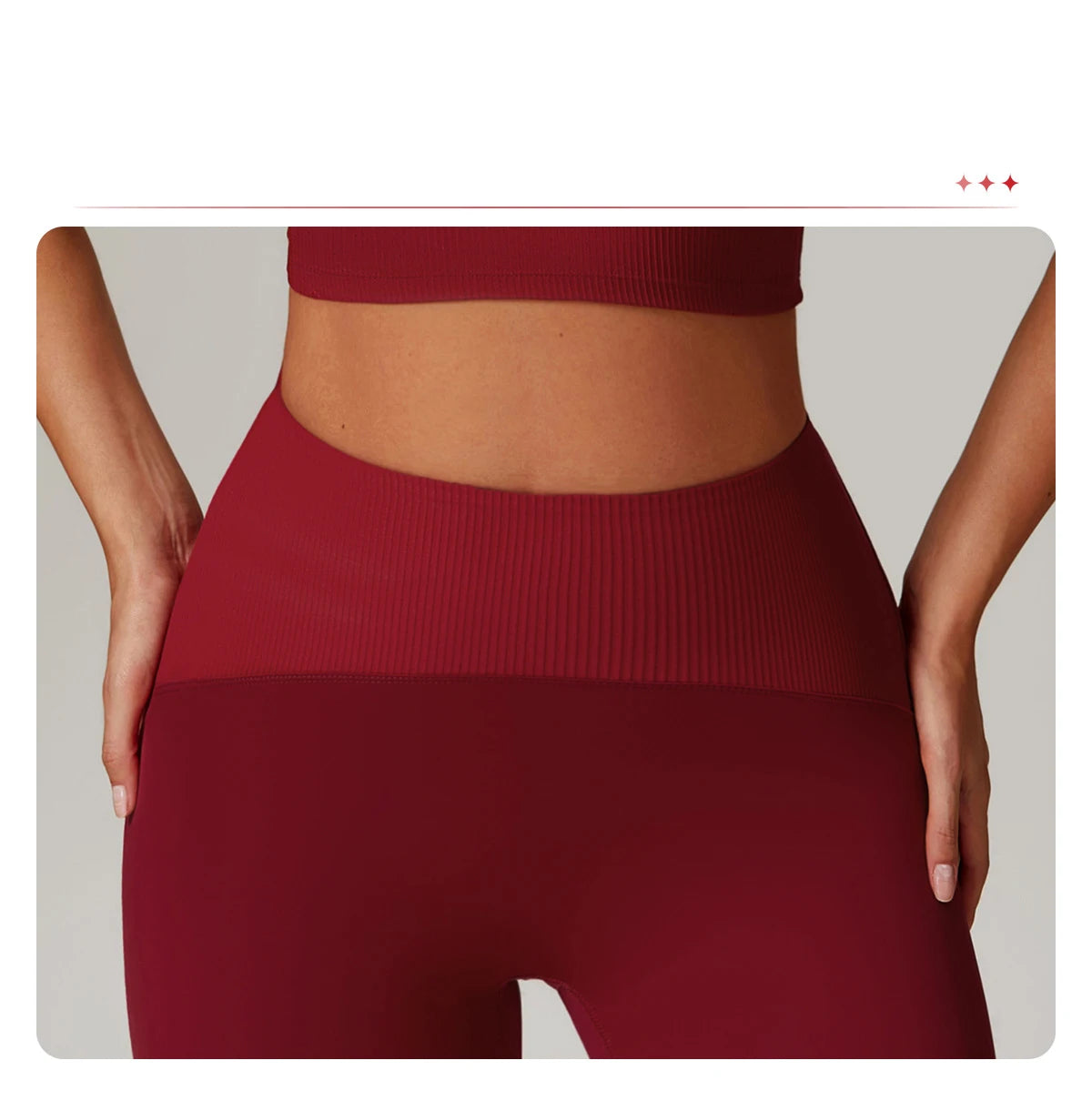 High Waisted Ribbed Yoga Leggings