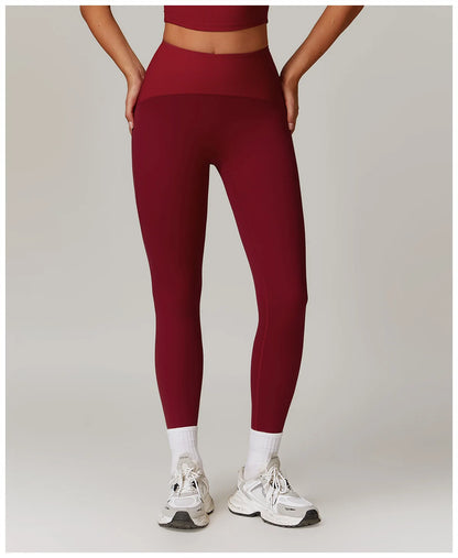 High Waisted Ribbed Yoga Leggings