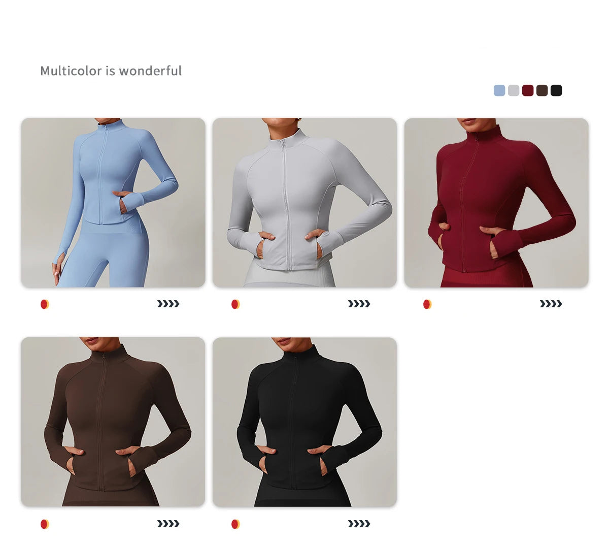 Women Long Sleeve Sports Jacket