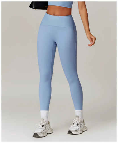 High Waisted Ribbed Yoga Leggings