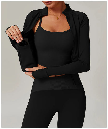Women Long Sleeve Sports Jacket