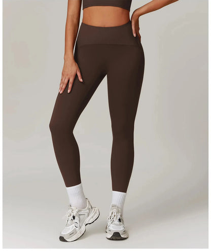 High Waisted Ribbed Yoga Leggings