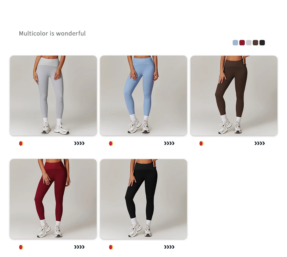 High Waisted Ribbed Yoga Leggings