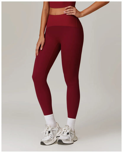 High Waisted Ribbed Yoga Leggings