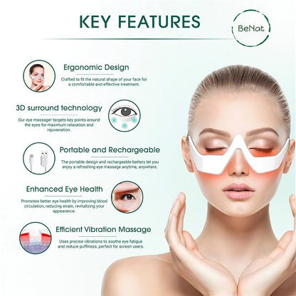 Under-Eye Red Light Therapy Skin Rejuvenation and Relaxation Massager-1