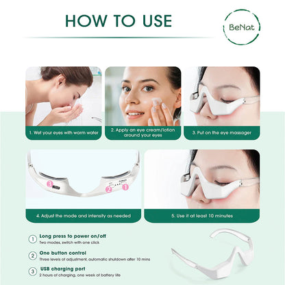Under-Eye Red Light Therapy Skin Rejuvenation and Relaxation Massager-3